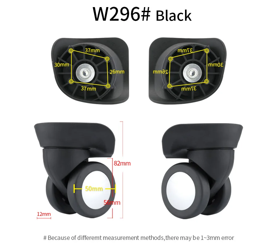 

Luggage wheel boarding trolley case flight case universal wheel wheel pulley wear-resistant accessories 20 inch 26 inch