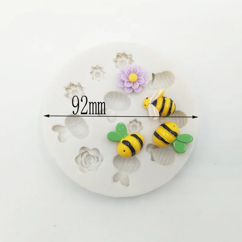 

New Flower Bee Silicone Mold Cake Decoration Fondant Mold Diy Baking Tool