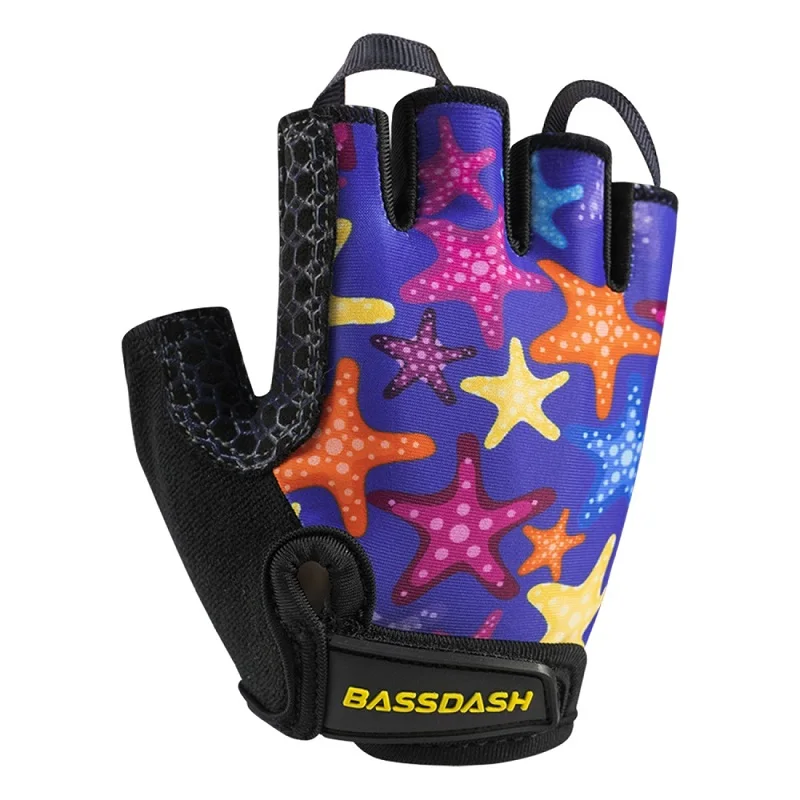 Bassdash UPF 50+ детские перчатки с мягкими захватывающими ладонями, УФ-защита для велосипедов, рыбалки для мальчиков и девочек 1-8 лет