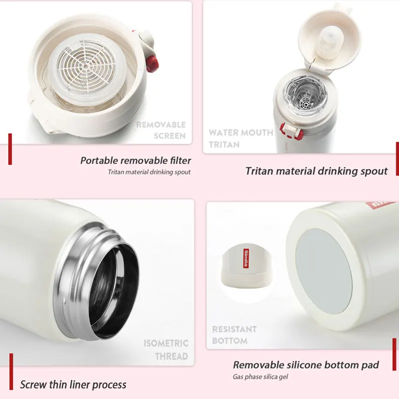 SIMITA вакуумная фляга термосы Тритан красочный школьный бутылка для воды в