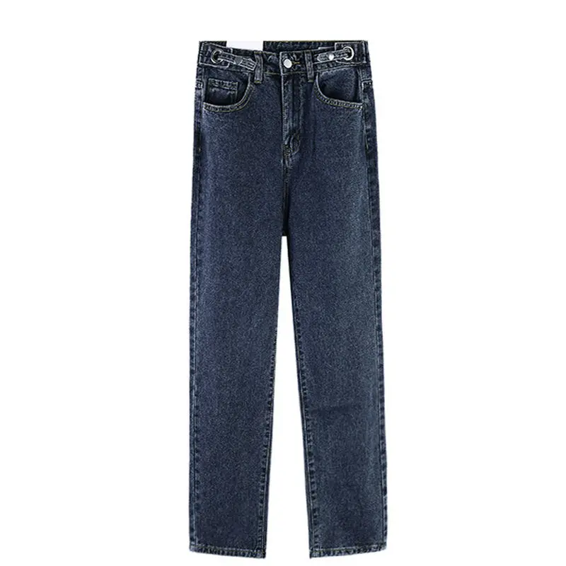 

Jeans Woman High Waist Autumn And Winter New Plus Velvet Thicken Slim Harem Pants Straight Loose Hip Hop Denim Trousers