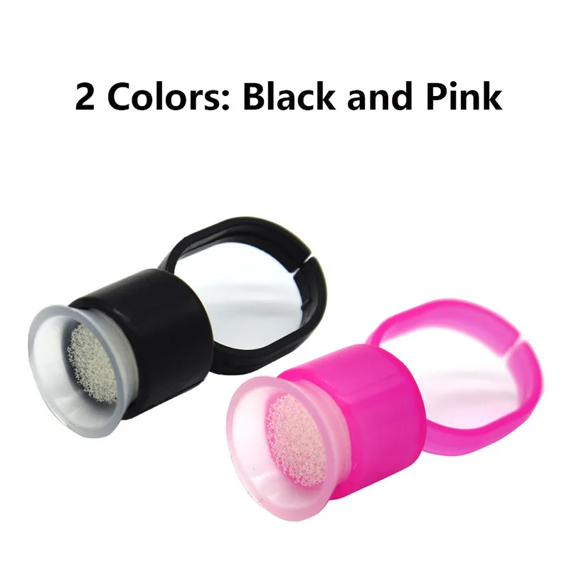

100pcs Tattoo Supply Ring Cups Tools Microblading Pigment Holder Permanent Makeup Disposable Tattoo Ink Cups With Sponge