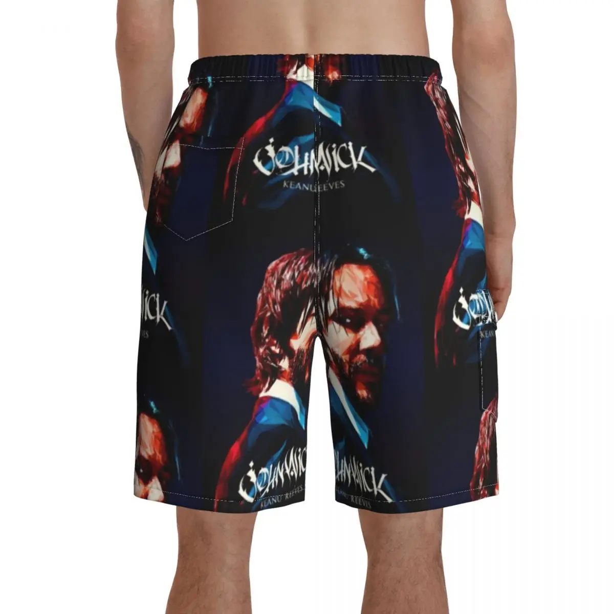 

John Wick Board Shorts Beach Swimming Trunks Polyester Pattern Men Swim Trunks