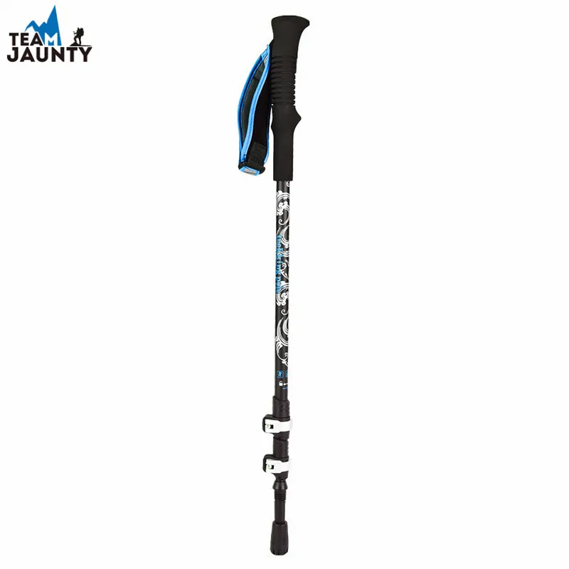 

Cross Border New Products Three-section External Lock Straight Handle Scaling 7075 Alpenstock Outdoor Eva Lightweight Handle Hik