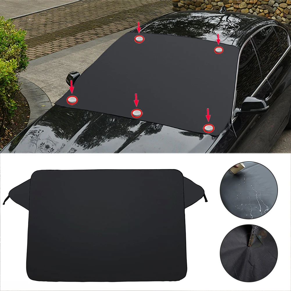 

Car Sunshade Folding Aluminum Foil Insulation Sun Block Magnet Large Sun Block Car Glass Sunshade Sun Visor Protector Accessory