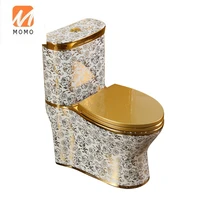 domestic flush golden toilet ceramic super swirl toilet small sized odor resistant toilet color toilet biological toilet