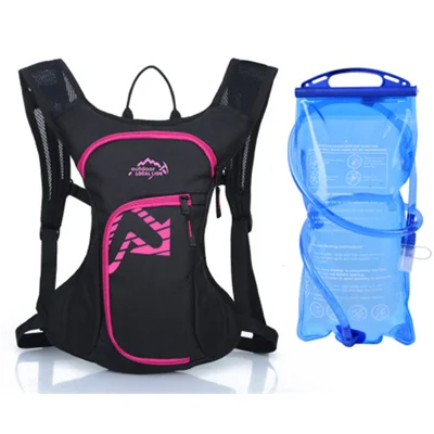 with water bag Хит, мужская, Женская водонепроницаемая велосипедная сумка, спортивные рюкзаки с сумкой для воды, MTB, для путешествий, тактический, для пешего туризма, военный рюкзак, велосипедные сумки - Цвет: with water bag