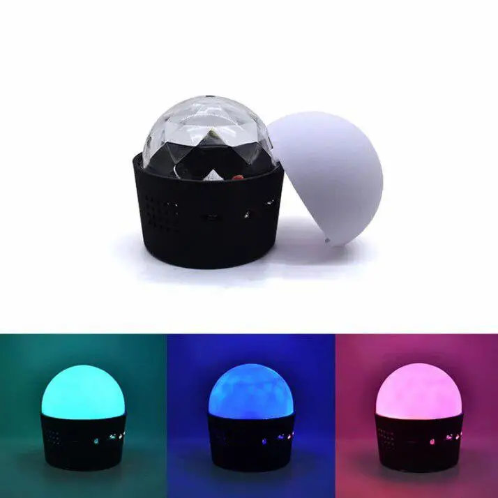 Автомобильный чешское стекло диско шар RGB светильник USB аккумуляторная мини этап