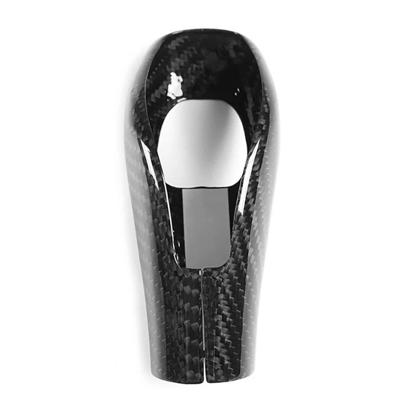 

Car Carbon Fiber Gear Shift Knob Head Cover Sticker Trim for Alfa Romeo Giulia Stelvio 2020-2021 Shift Knob Cover Trim