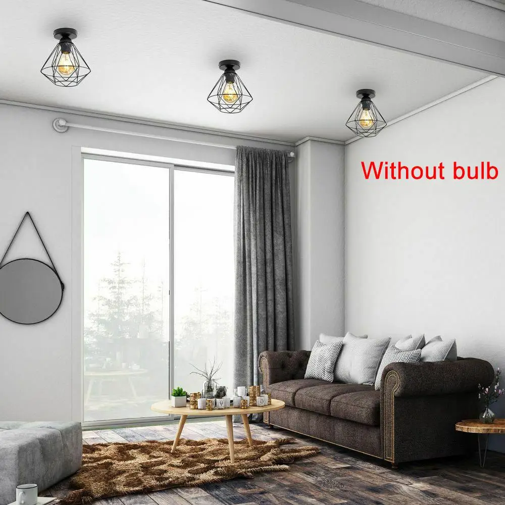 Абажур для лампы Железный романтичная модная винтажная люстра черного цвета из