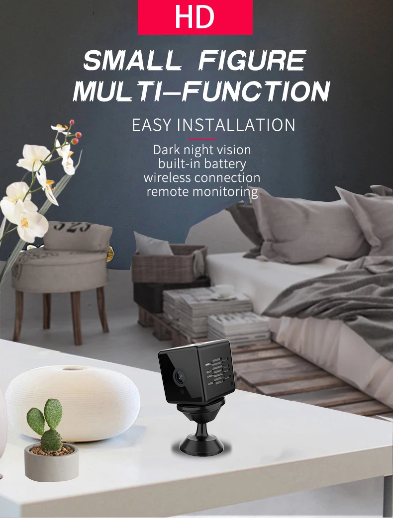 Мини Wifi камера 1080P HD камера видеонаблюдения CCTV камера ночного видения беспроводная сетевая ip-камера CMOS детский монитор
