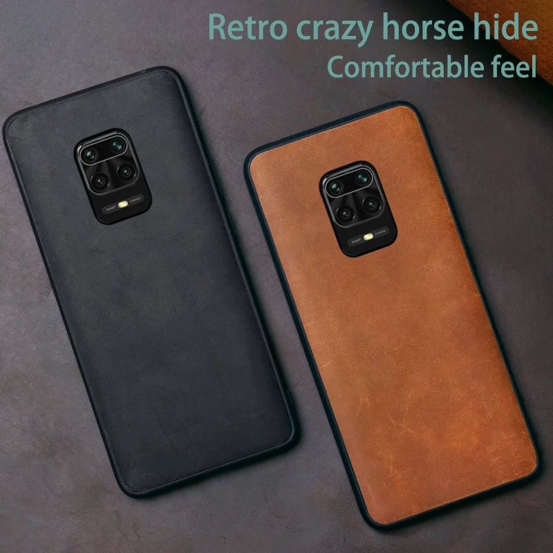 

Leather Phone Case For Xiaomi Redmi Note 9S 8 7 K30 Mi 9 Lite 9T 10 Ultra A3 Mix 2s Max 3 Poco F1 X2 X3 F2 Pro Crazy Horse Skin