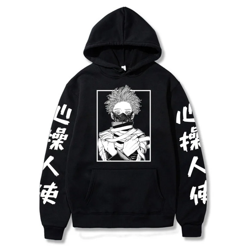 

My Hero Academia Shinso Hitoshi Velvet Padded plus Size Couple Anime Hoodie