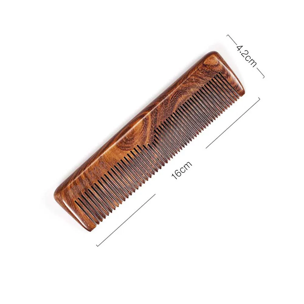

Wooden Combs Portable Women Men Beard Comb Sandalwood Anti-Static Beard Mustache Hair Care Comb Tools Narrow Tooth Beard Comb