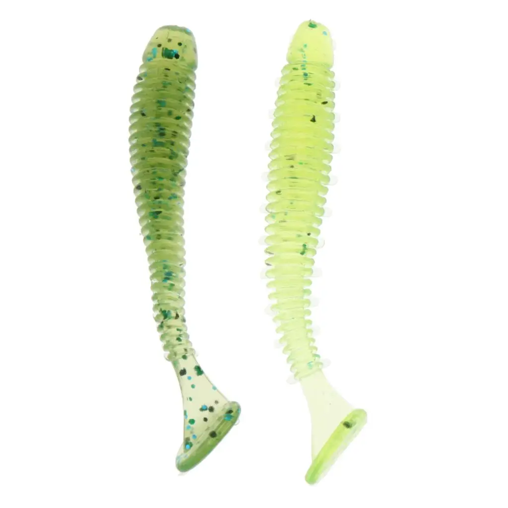 16PCS Worm Fishing Lures Fake Artificial Baits Soft Crank T-tail Fish Tackle for Beginners Anglers | Спорт и развлечения