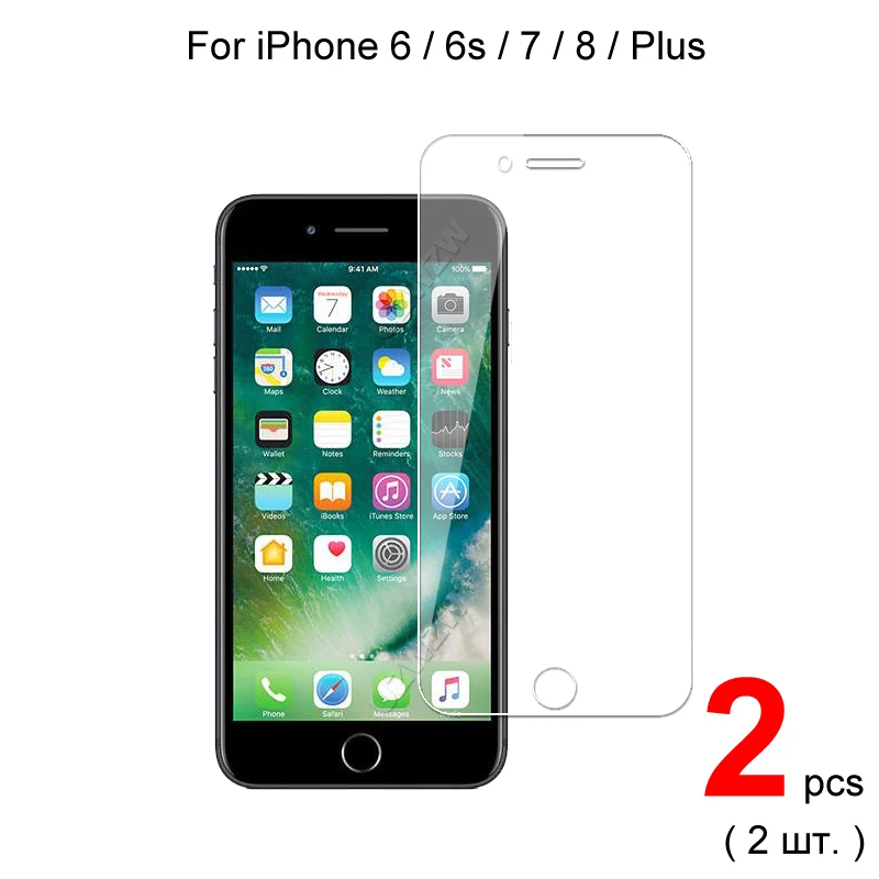 Закаленное стекло премиум класса для iPhone 6 6s Plus 7 8 защитная пленка из закаленного