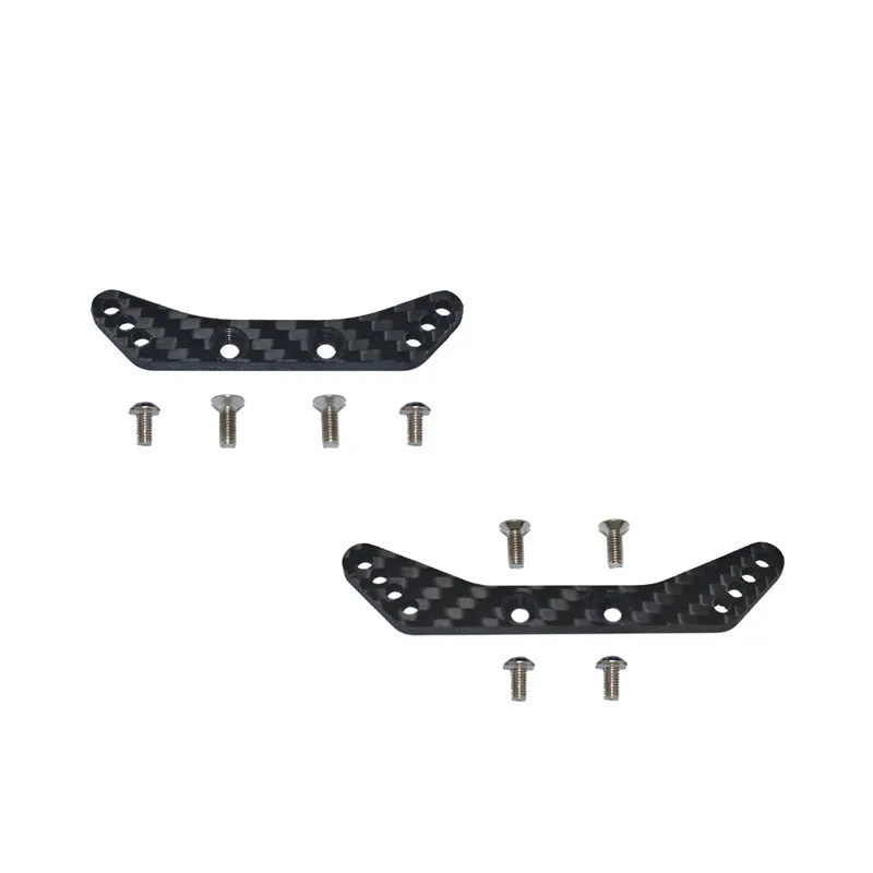 

TAMIYA TA08 PRO 1/10 SCALE RADIO 4WD carbon fiber front + rear shock absorber fixing plate T1+T2 FTA802830