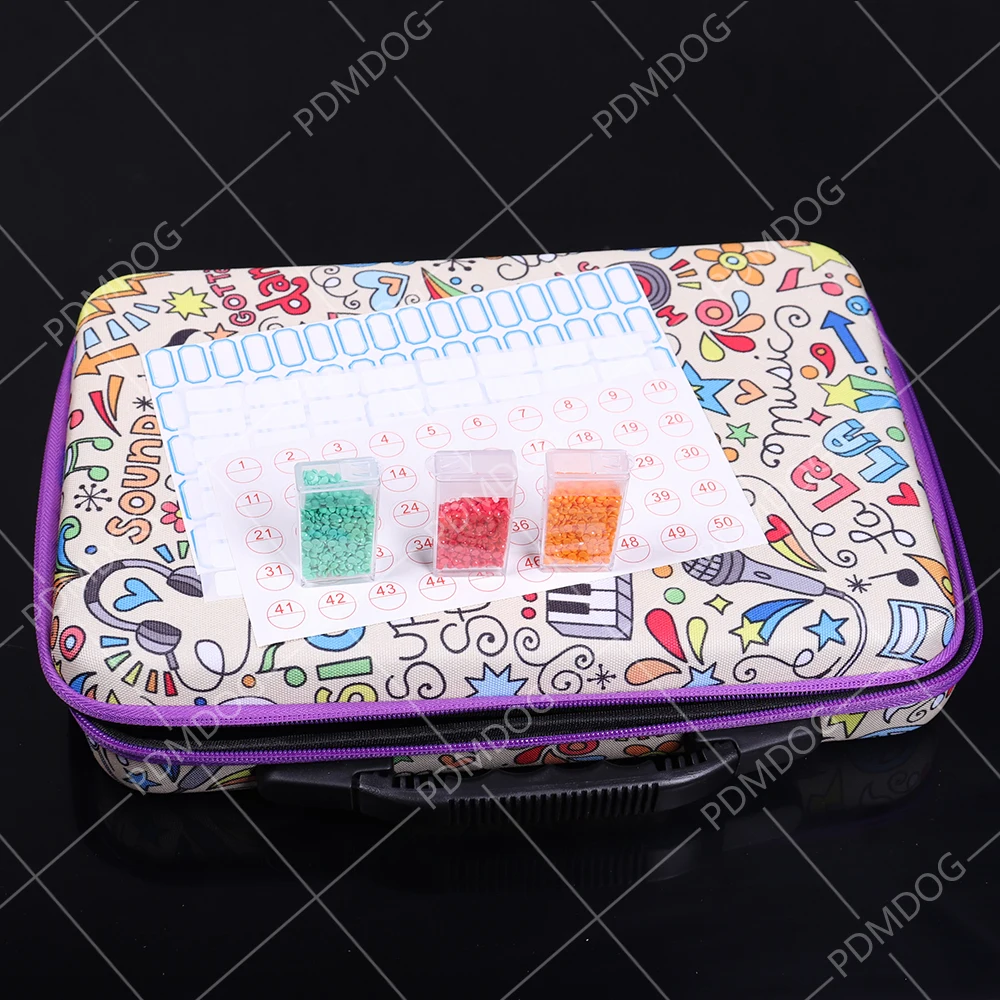 

80 бутылок, ручная сумка, аксессуары для алмазной вышивки, Алмазная мозаика, чехол для переноски, контейнер для хранения