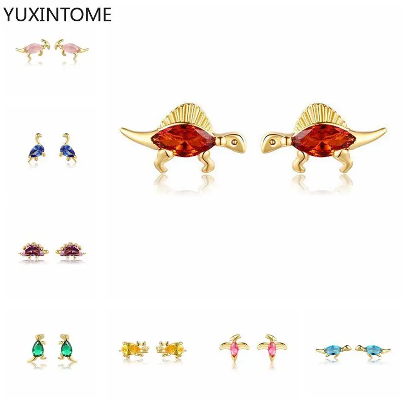 

925 Sterling Silver Animal style Earrings For Women Horse Eye Stud Earrings Gold/Silver Jewelry Cartilage Piercing Mom Gift