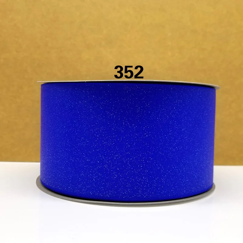 352-electric blue 50 ярдов " 75 мм твердая блестящая корсажная лента с принтом - Цвет: 352-electric blue