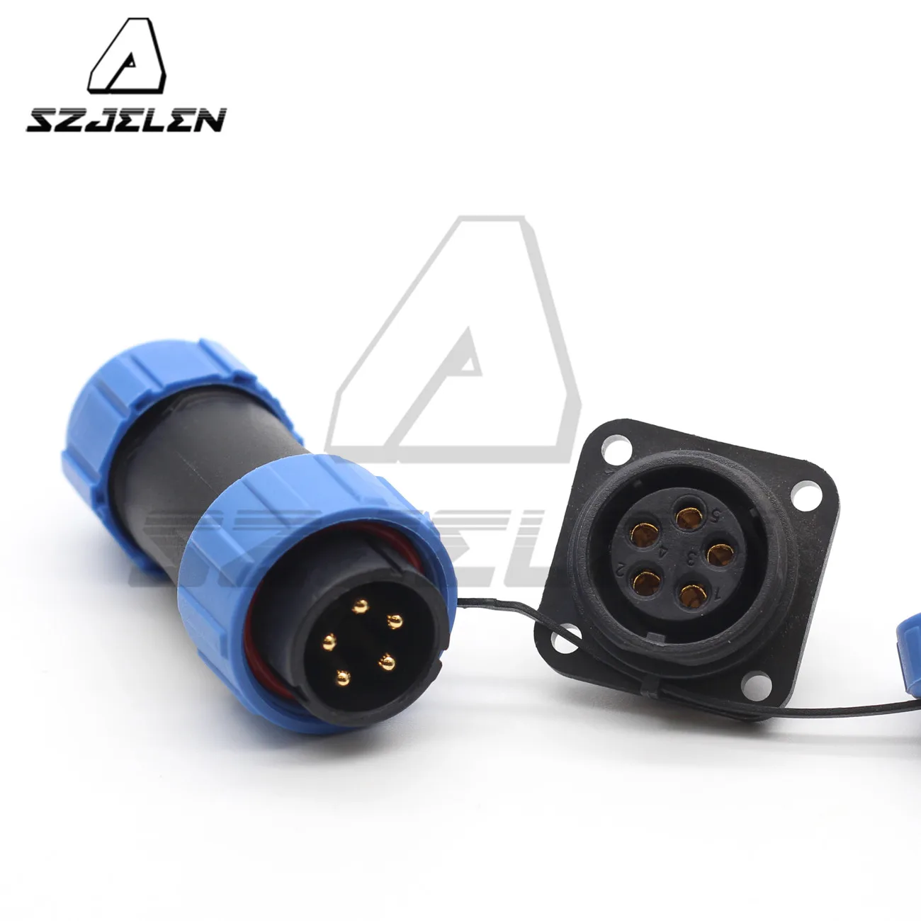 5-контактный разъем SP21, наружный автомобильный квадратный панельный кронштейн, водонепроницаемые разъемы, штекер и гнездо IP68