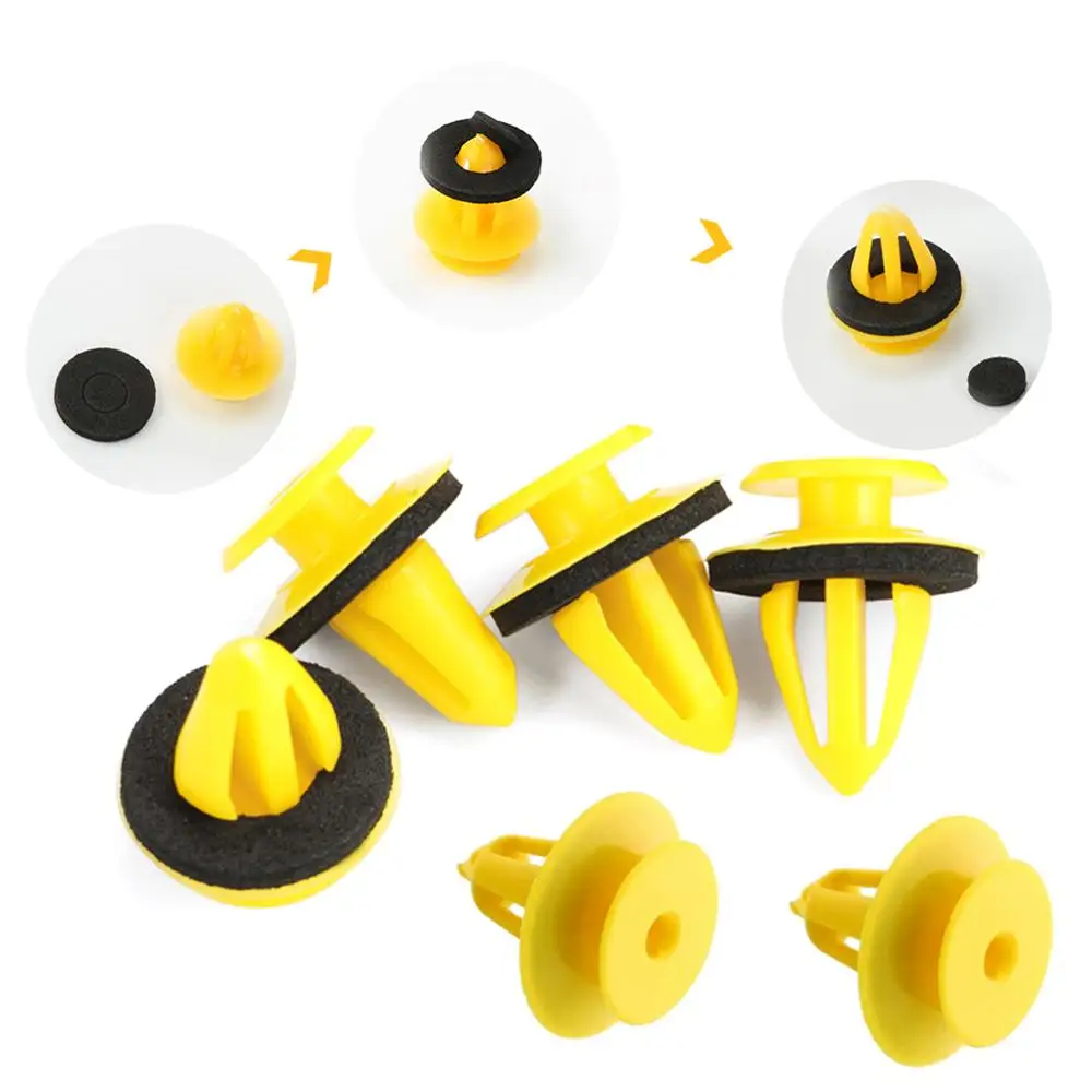 50 шт. пластиковые фиксирующие клипсы для автомобильных панелей|Клипсы и зажимы