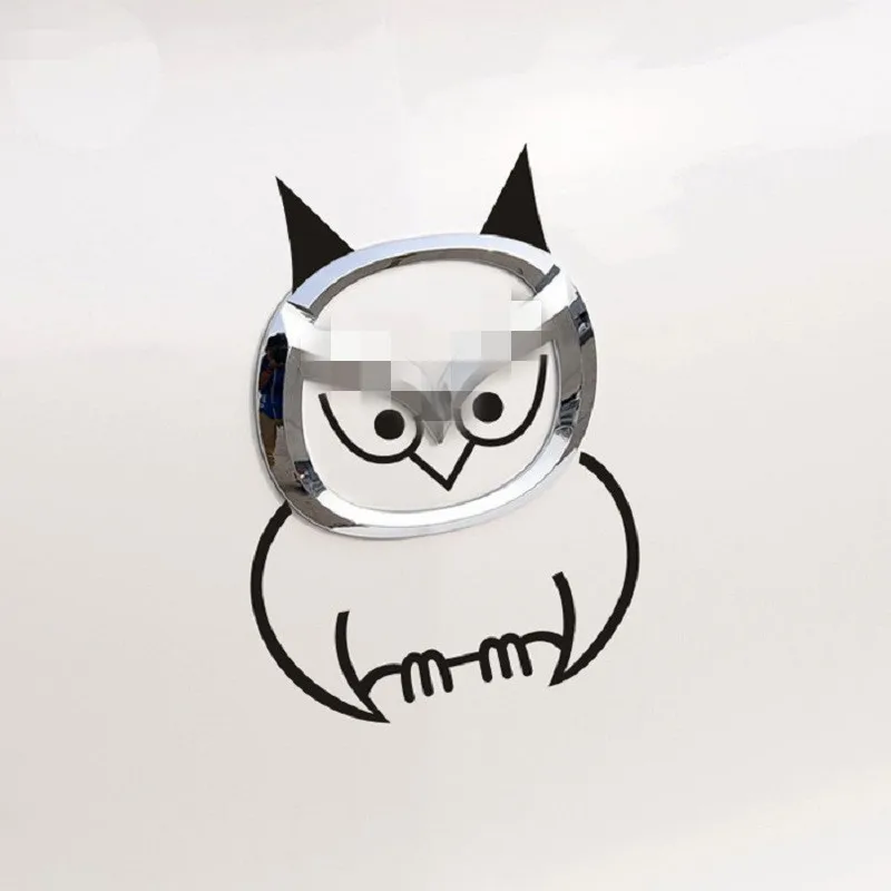 2 цвета творческий стикер &quotСова&quot для хвостовой части автомобиля