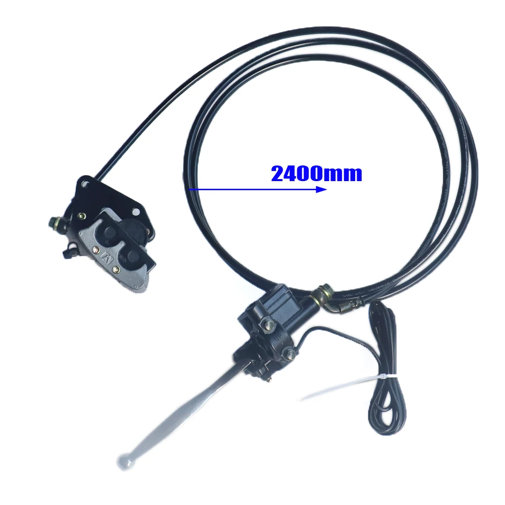 

2400mm Hydraulic Rear Disc Brake Master Cylinder Caliper System & Pads For 110cc 125cc Quad Dirt Bike ATV Motorcycle Parts