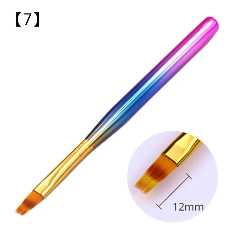 9 Style Nail Art Pen Brush French Tips Smile Moon Shaped Acrylic UV Gel Polish Painting Drawing Gradient Manicure Tool