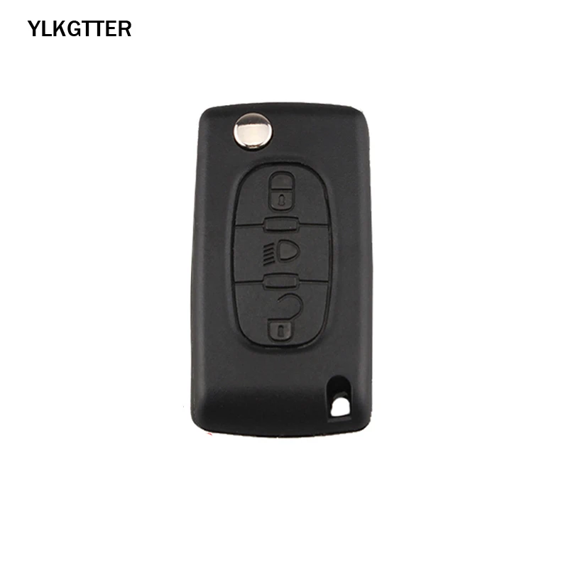 YLKGTTER 3 кнопки FSK пульт дистанционного управления для Peugeot 207 307 208 308 408 партнер Авто