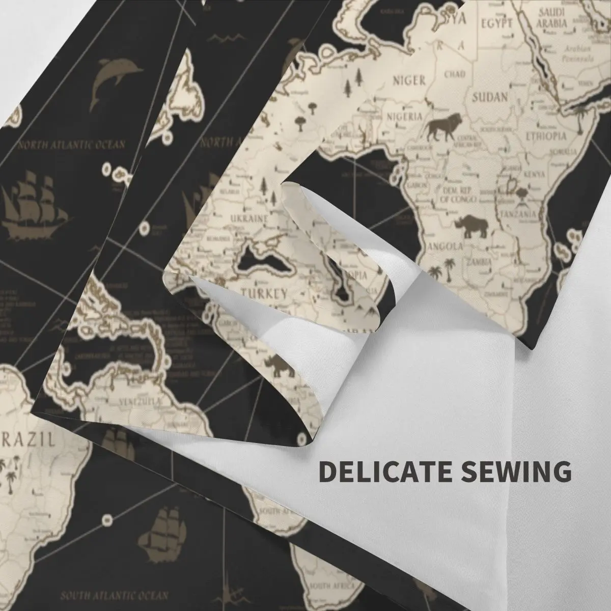 Настенный Ретро гобелен с картой мира настенный из полиэстера в стиле хиппи