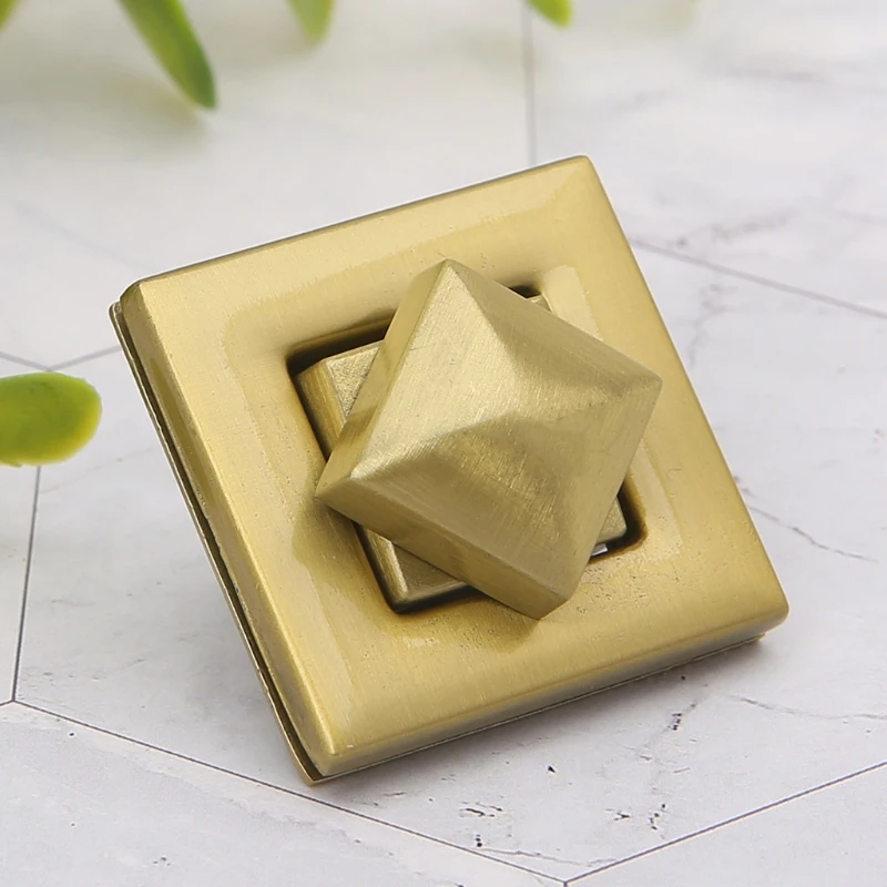 

Square Shape Clasp Turn Lock Twist Locks DIY Messenger Handbag Bag Hardware