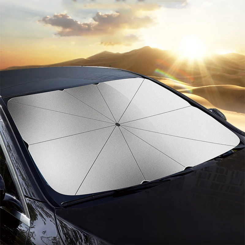 Automotive interior Car parasol Windshield Cover UV Protection Sun Shade Front Window Interior Folding umbrella | Автомобили и