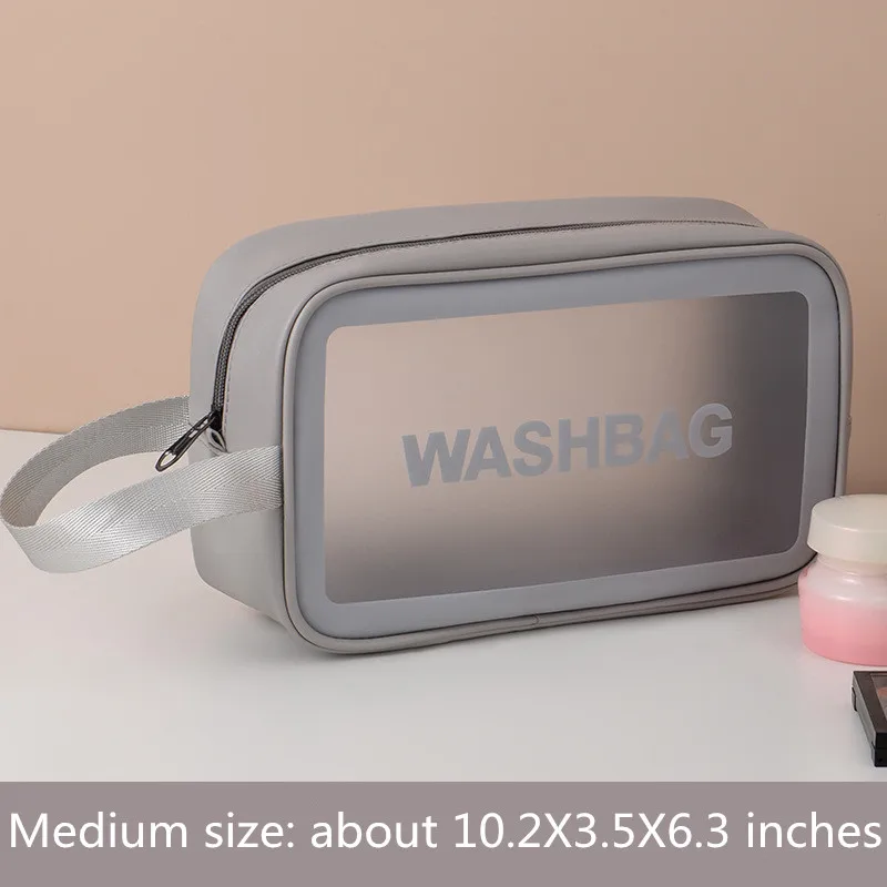 Дорожная сумка для хранения косметичка прозрачная ухода за кожей ванной комнаты