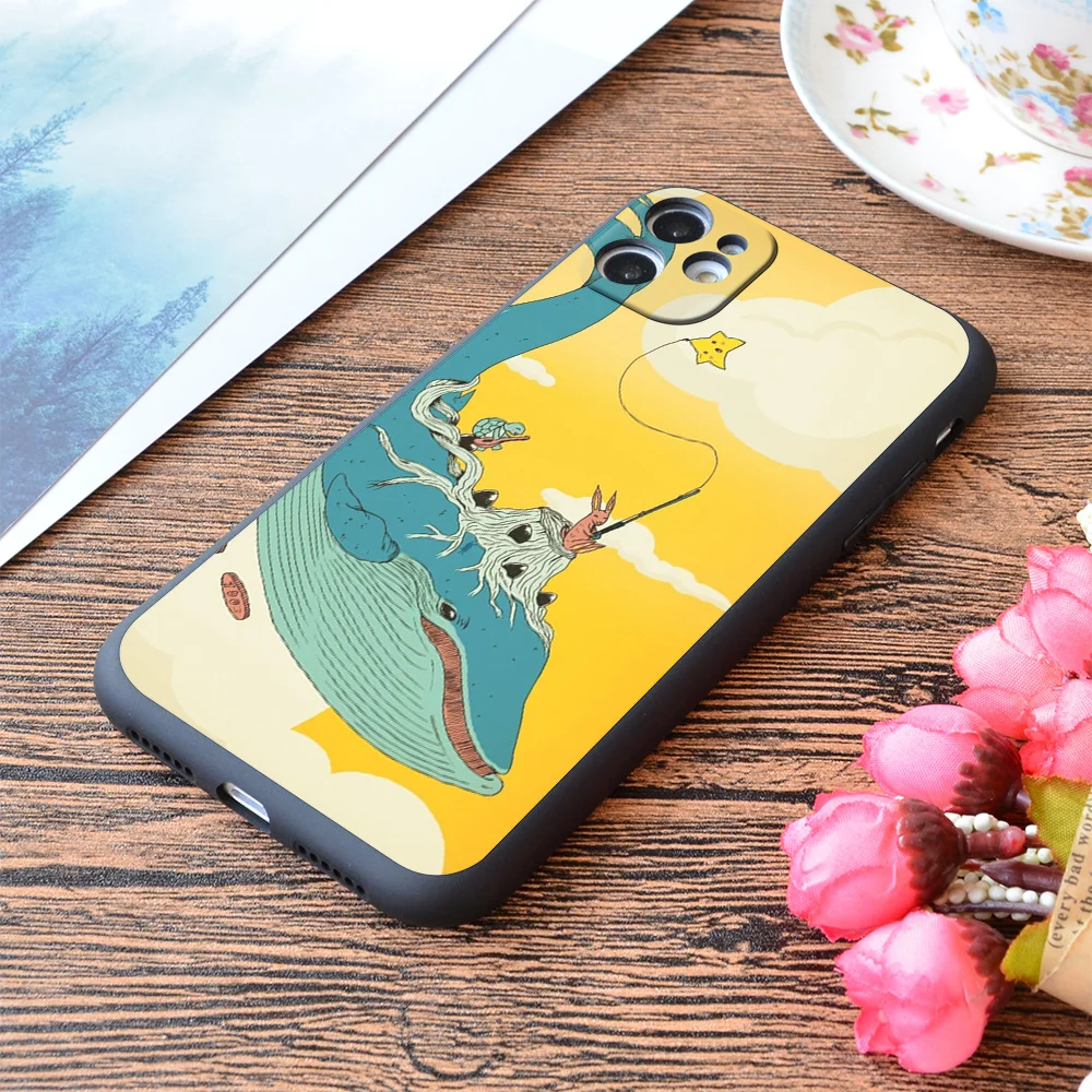 

For iPhone 100 Leagues Fictional Character Print Soft Matt Apple iPhone Case