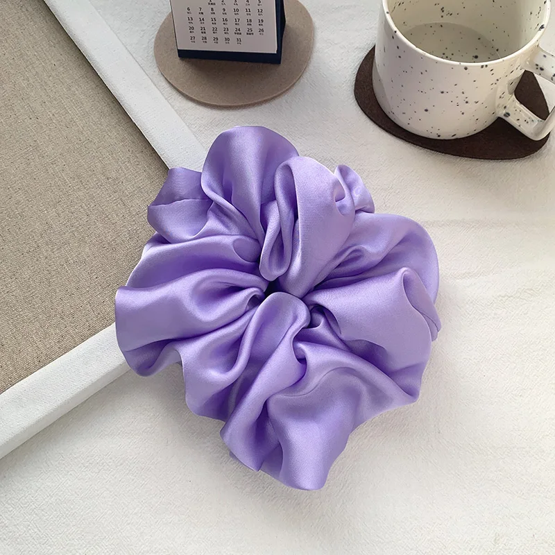 

Oversized Scrunchies Rubber Hair Ties Elastic Hair Bands Girs Ponytail Holder Smooth Satin Scrunchie Women Hair Accessories