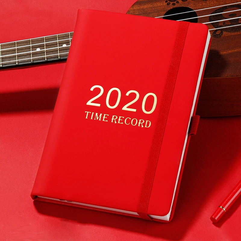 Кожаный ежедневник на 2020 планировщик Еженедельный и ежемесячный блокнот для