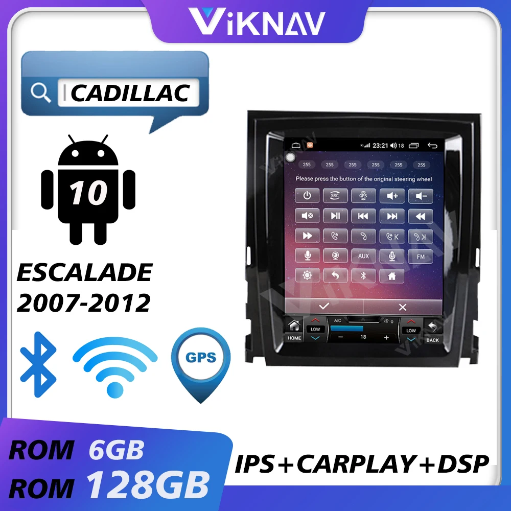 

Магнитола на android для cadillac escalade 2007, 2008, 2009, 2010, 2011, 2012