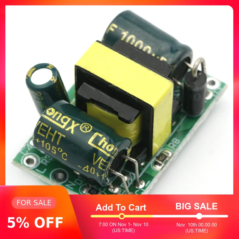 5V 700mA (3 5 W) 12V 400mA 5W изолированный переключатель модуль питания для Arduino AC DC