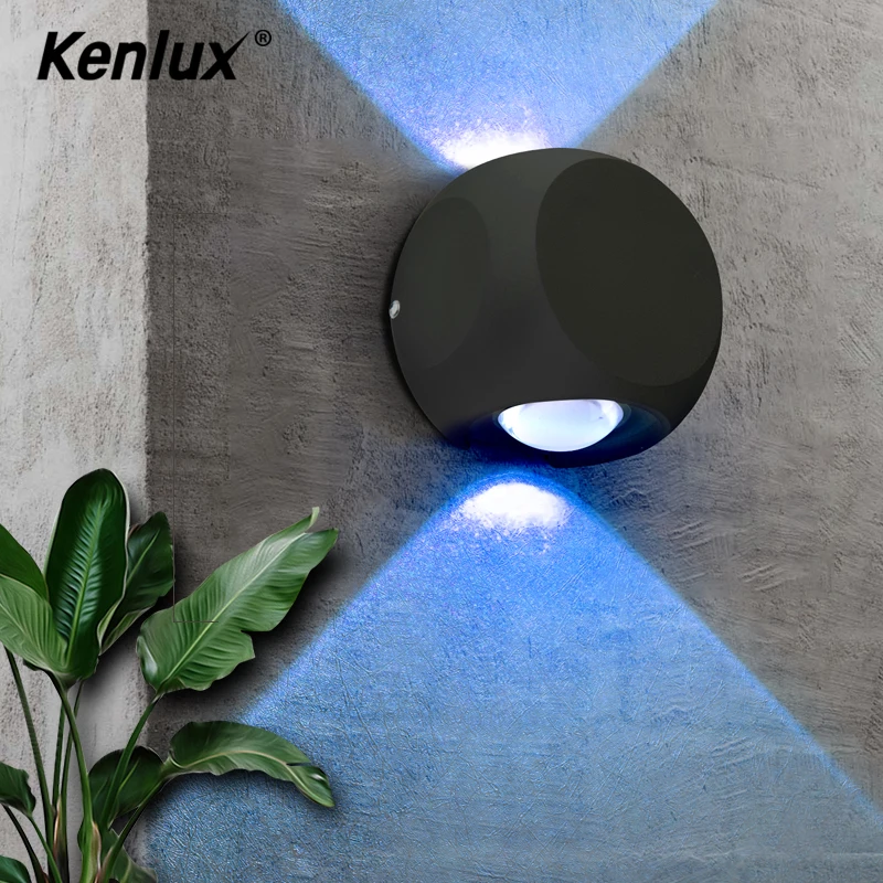 4 шт. маленький круглый квадратный светодиодный настенный светильник RGB