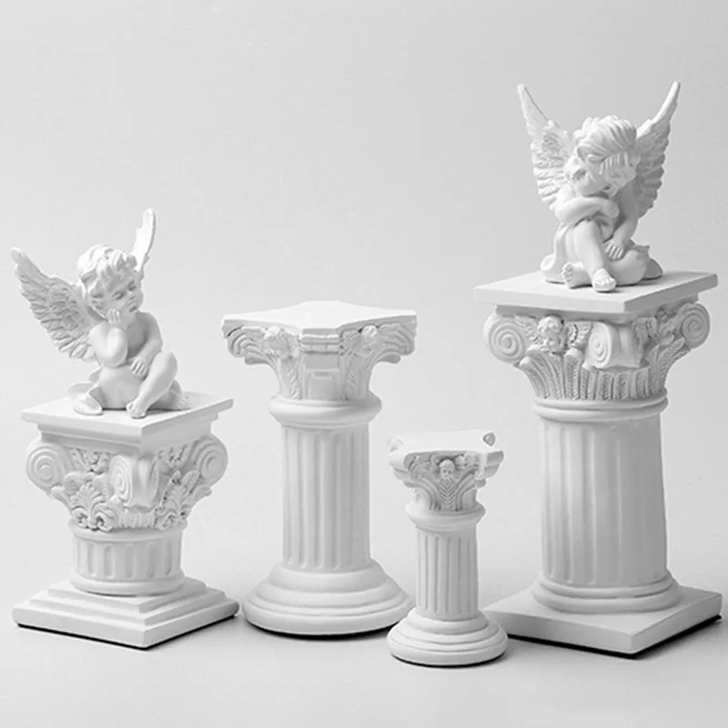 Креативное украшение римская колонна статуэтки ангела для дома и гостиной