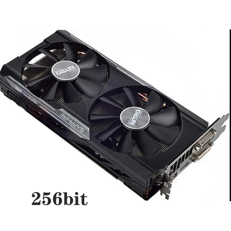 Б/у SAPPHIRE R9 380 4 Гб видеокарты GPU для AMD Radeon R9380 Настольный ПК компьютер GDDR5