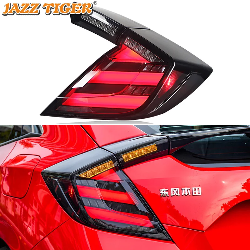 

Автомобильный светодиодный фонарь светильник хвост светильник для Honda Civic Тип R хэтчбек задний противотуманный фонарь + тормозной светильни...