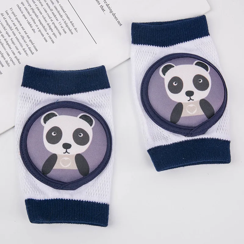 Rodilleras de verano para beb&eacute;s, red para gatear, coj&iacute;n para codo, Protector de rodilla transpirable para ni&ntilde;os y ni&ntilde;as-4
