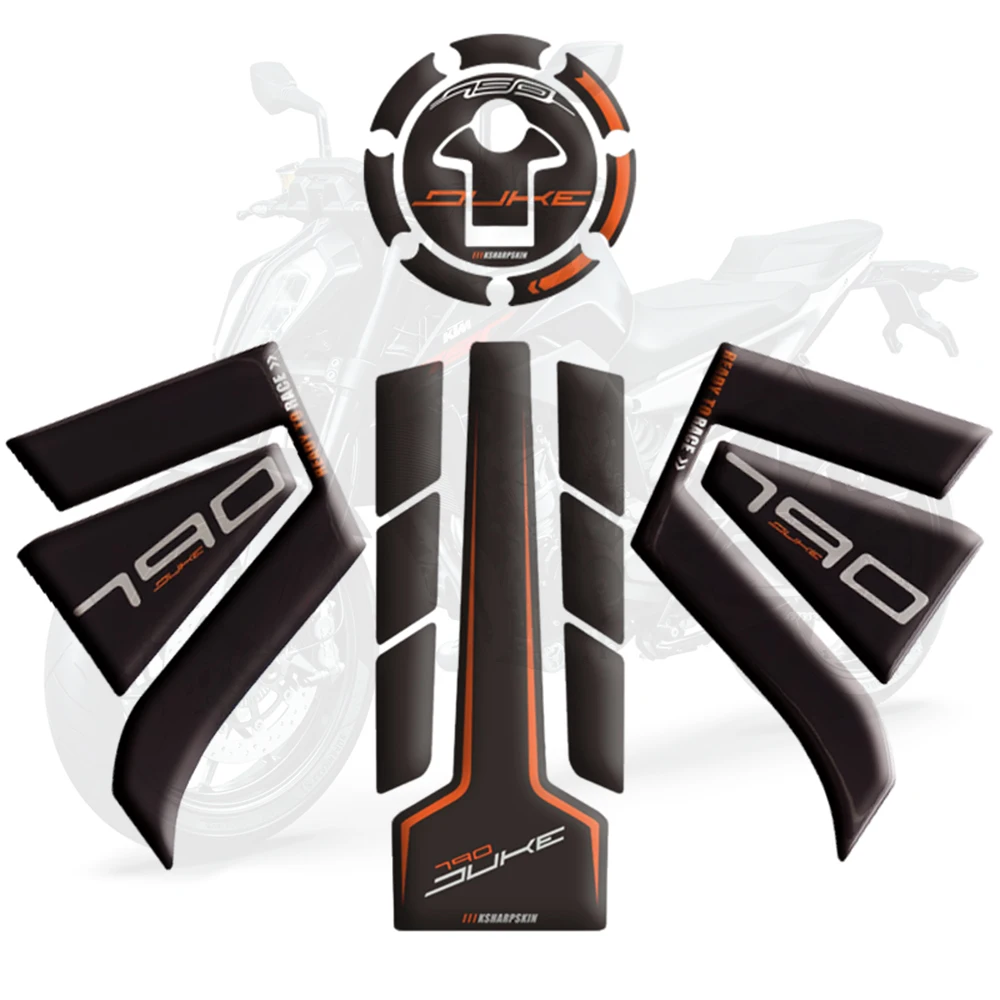 Бак мотоцикла Наклейка тяги Сторона Pad газа топлива колено Ручка для KTM DUKE790 DUKE 790