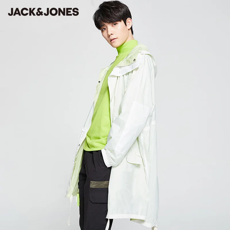 

JackJones Spring Casual sports hooded mid-length Coat 220121593