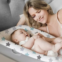 8050cm newborn baby sleep nest bed bumper removable newborn protector cushion cotton infant crib cradle babies cot bassinet