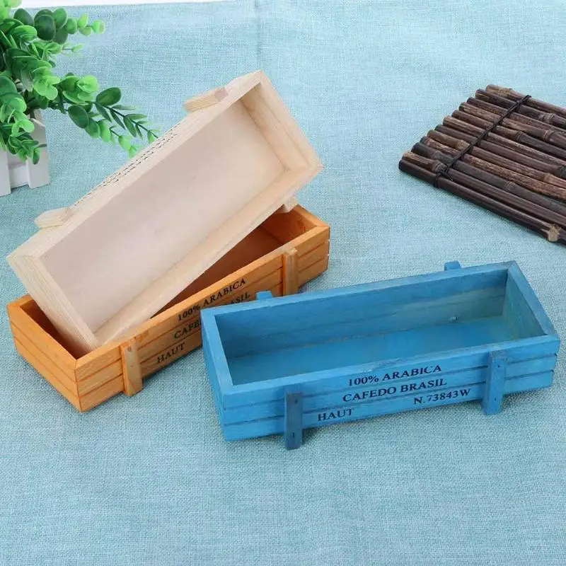 Винтажная деревянная коробка садовый Настольный цветочный горшок брелок