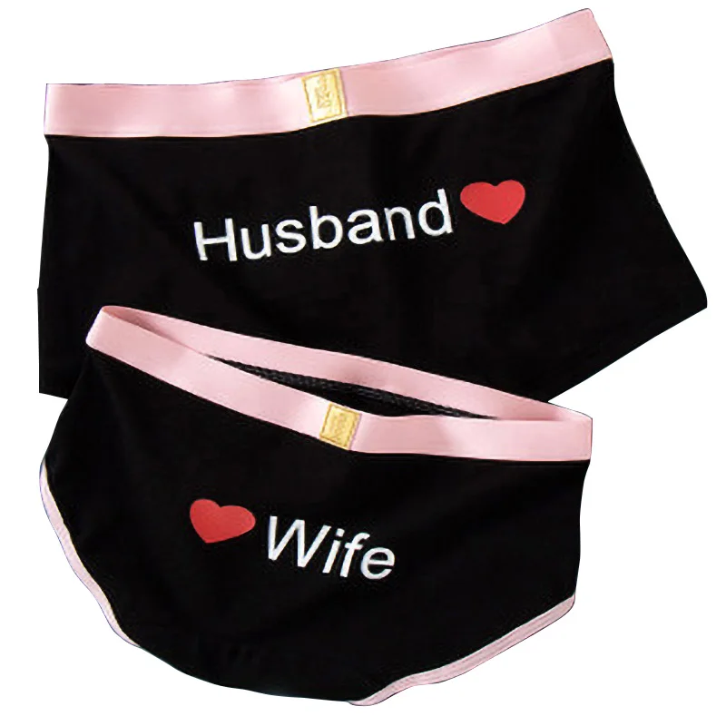 Hot Couple Underwear Cotton Panties New Style Sexy Underpants High Quality Women's Underpants Men Boxer Shorts Lover Cute Panty