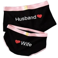 hot couple underwear cotton panties new style sexy underpants high quality womens underpants men boxer shorts lover cute panty
